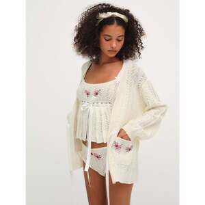 For Love & Lemons Nathalie Cardigan Size XSXS / White
